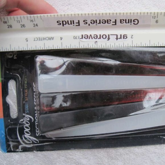 6 Goody Plastic 4 1/2" Sectioning Hair Clips Allergy Fasten Section Secure 2012 - Picture 4 of 16